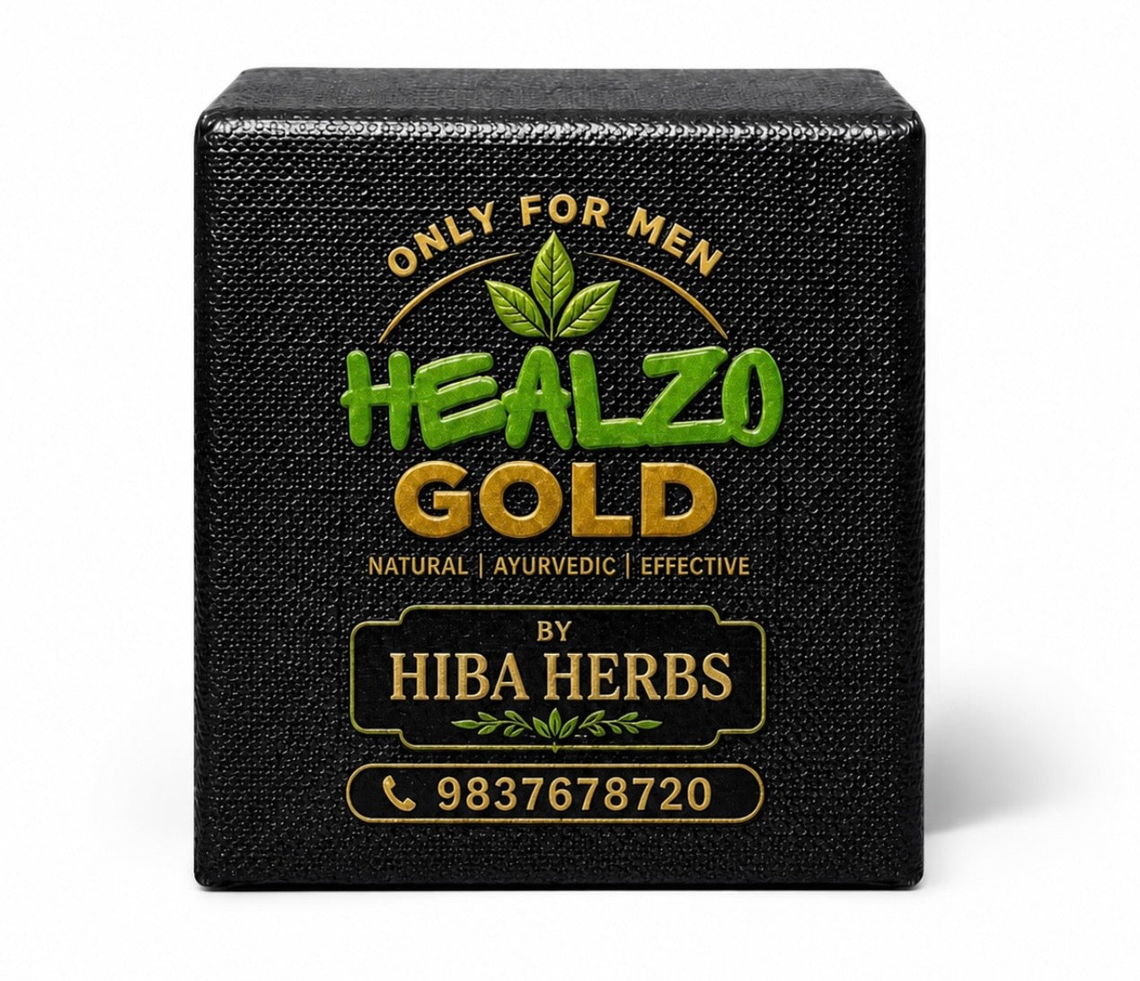 Healzo Gold for Men – Premium Gold Capsules Supplement | Luxury Herbal Wellness Formula | 5 Gold coated tablet pack
