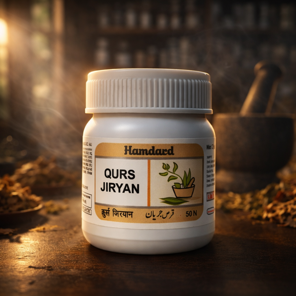 Hamdard Qurs Jiryan – Unani Herbal Tablets for Male Wellness Net Wt - 50N