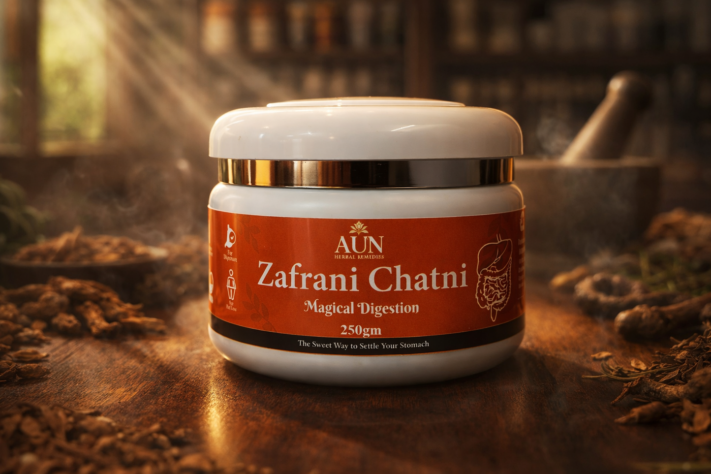 AUN Zafrani Chatni 250g – Herbal Digestive Chutney