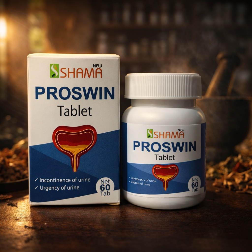 New Shama Proswin Tablets – Unani Urinary Wellness Support Net - 60 Tablets